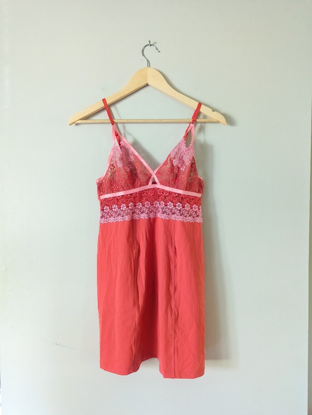 CosaBella Italian Lingerie Coral Lace Chemise Set